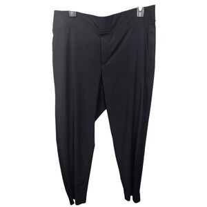 Athleta Brooklyn Mid Rise Ankle Pant Black Athleisure Activewear Size 10